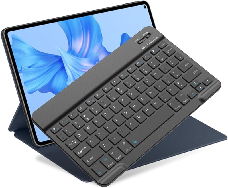 Slim Wireless Bluetooth Keyboard for iPad and Tablets