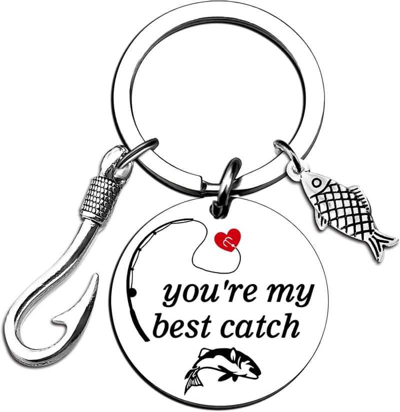 You're My Best Catch Fishing Keychain - Unique Gift for Him