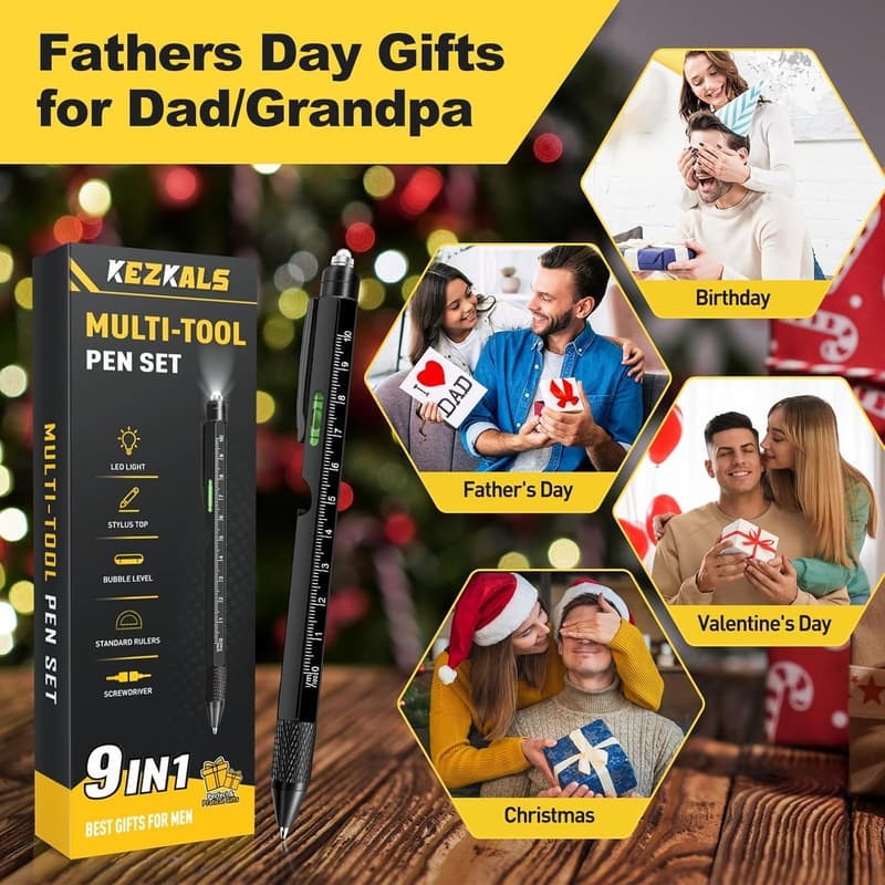 Father's Day 9-in-1 Multitool Pen for Dad