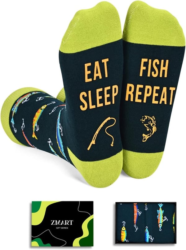 Funny Socks for Sports Lovers - Running, Yoga, Dance, Fishing