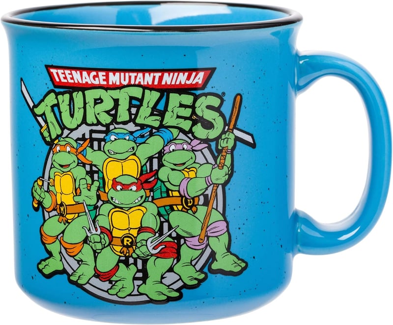 TMNT Turtle Power Ceramic Camper Mug - 20 oz