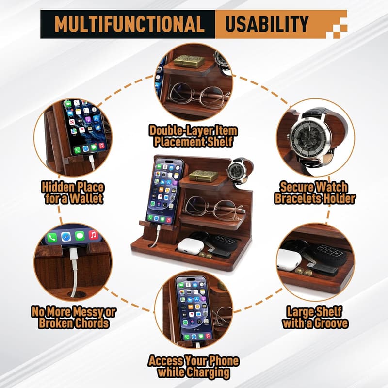 Father's Day Nightstand Organizer for Dad