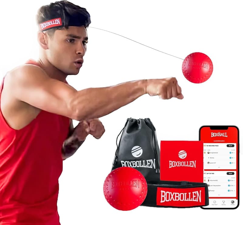 Boxbollen® Boxing Reflex Ball – App-Connected Reaction Trainer