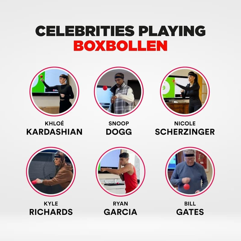 Boxbollen® Boxing Reflex Ball – App-Connected Reaction Trainer