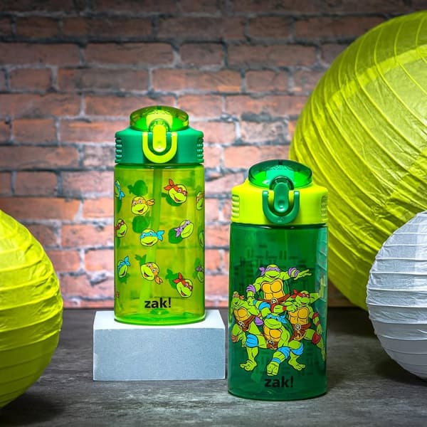 TMNT Kids Water Bottle Set, 16oz, Durable & Leak-Proof