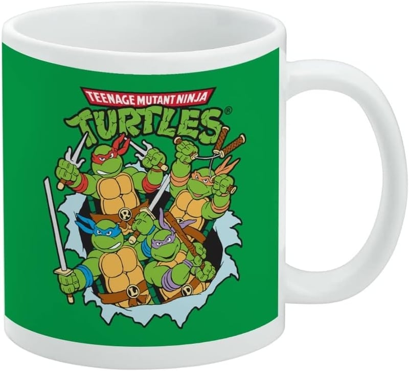 Teenage Mutant Ninja Turtles Retro Ceramic Coffee Mug, 11oz