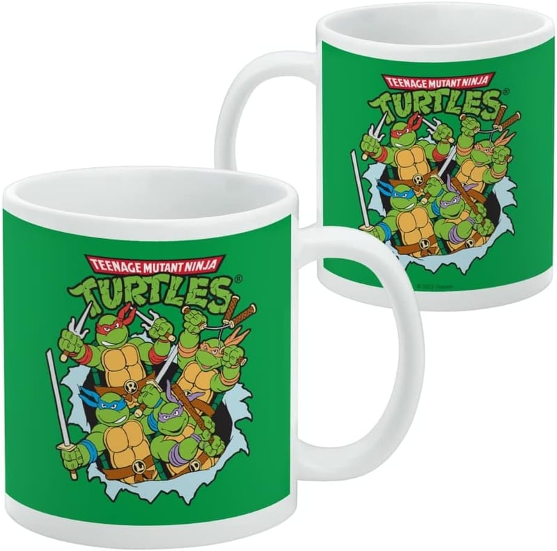 Teenage Mutant Ninja Turtles Retro Ceramic Coffee Mug, 11oz
