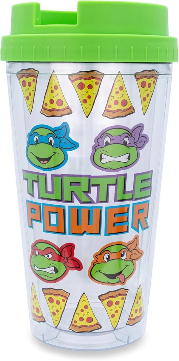 Teenage Mutant Ninja Turtles Pizza Travel Tumbler, 16 oz