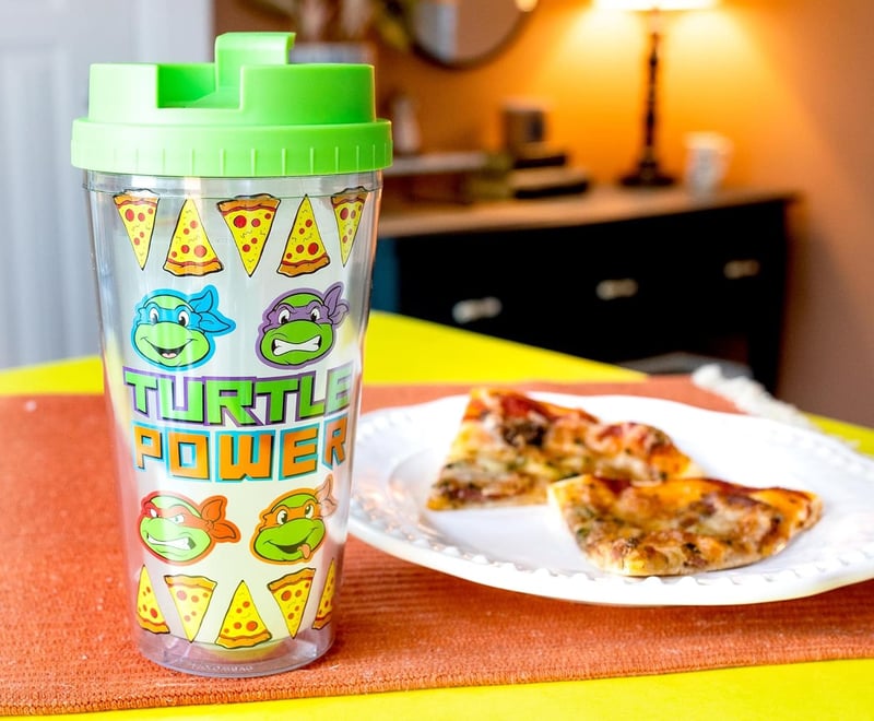 Teenage Mutant Ninja Turtles Pizza Travel Tumbler, 16 oz