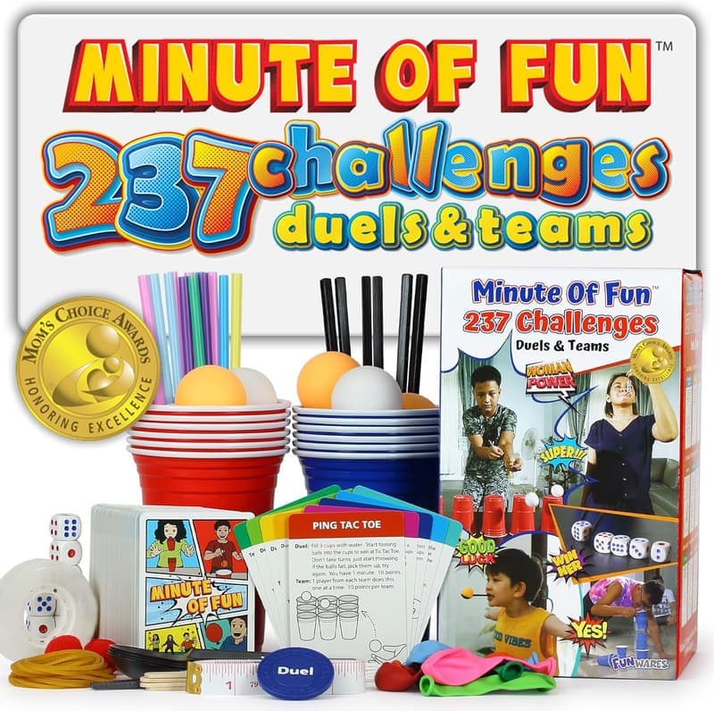 Minute to Win It Game - Fun Game for Families & Friends, 2-12 Players