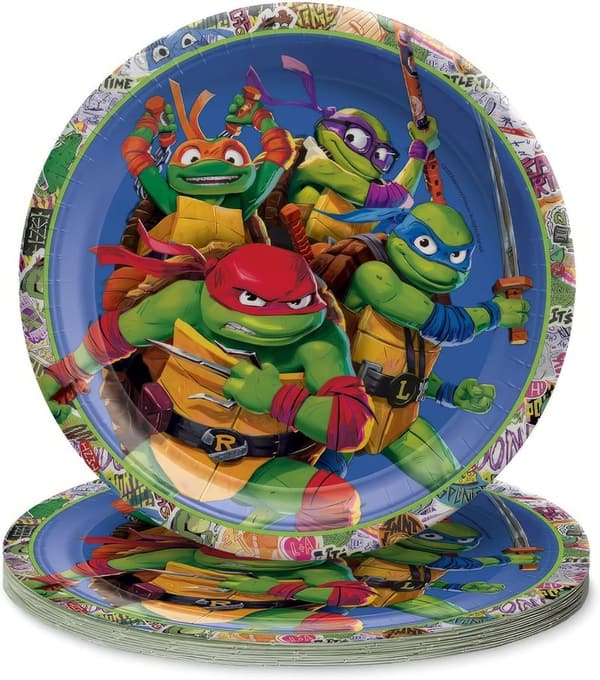 TMNT Mutant Mayhem Party Plates - 9