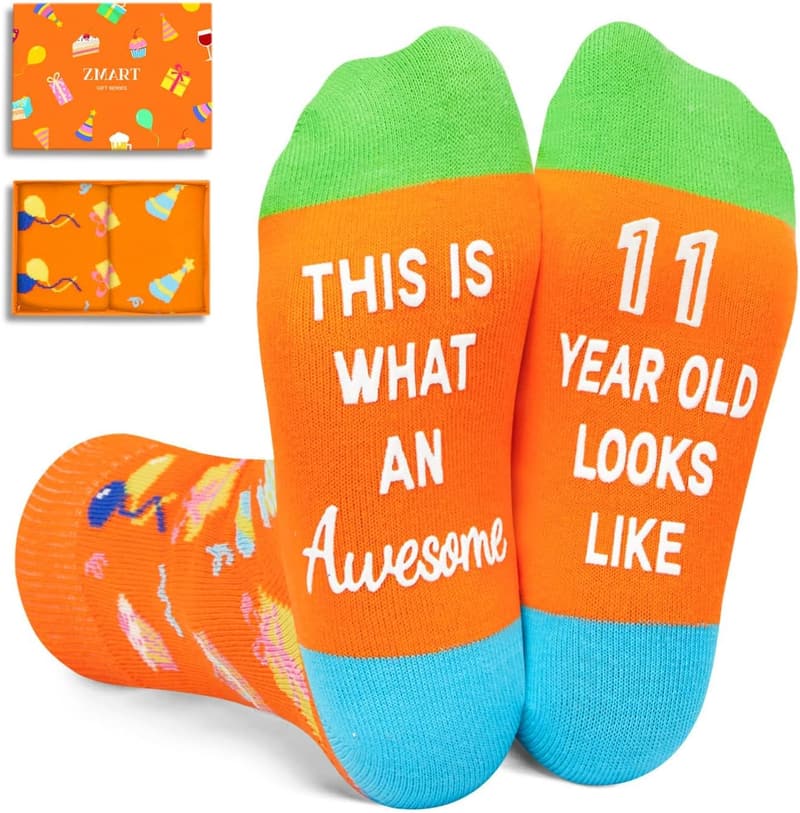 Kids' Birthday Socks for Ages 3-11 - Fun Gift Ideas