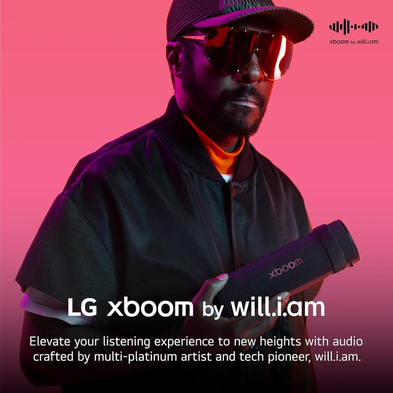 Portable Bluetooth Speaker by LG xboom, IP67 Water Resistant, 19 Hours Playback