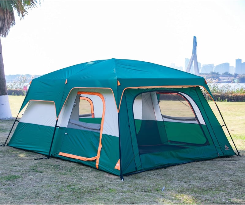 Extra Large Waterproof Family Tent for Camping (10-14 Persons)