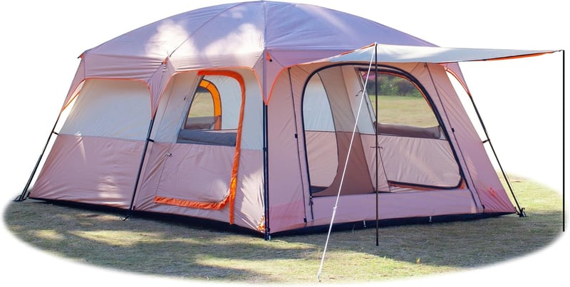 Extra Large Waterproof Family Tent for Camping and Gatherings