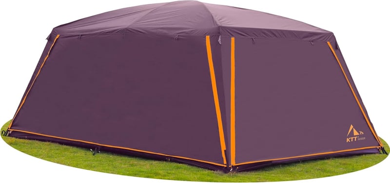 Extra Large 12-Person Waterproof Family Cabin Tent - 2 Rooms