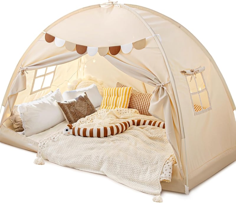 Large Blackout Bed Canopy Tent for Privacy and Comfort