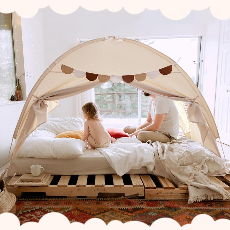 Large Blackout Bed Canopy Tent for Privacy and Comfort