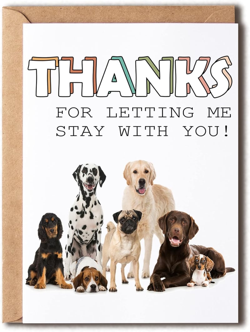 Dog Sitter Thank You Card - 5 x 7 inches