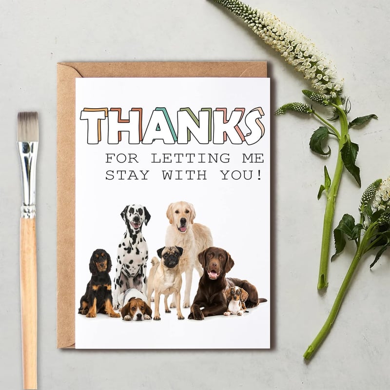 Dog Sitter Thank You Card - 5 x 7 inches