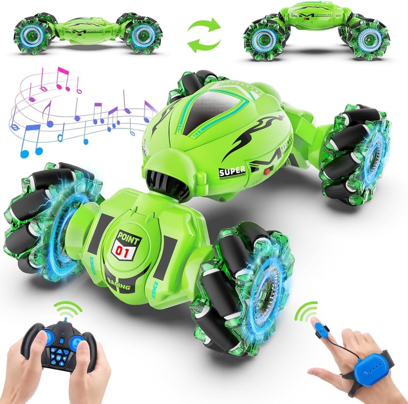 Gesture Sensing RC Stunt Car for Kids, 4WD Off-Road Toy