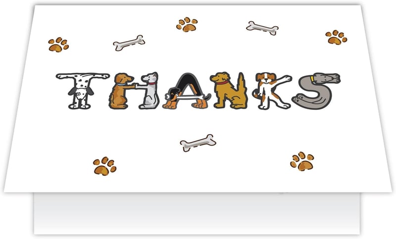 Thank You Card for Dog Sitters & Pet Caregivers