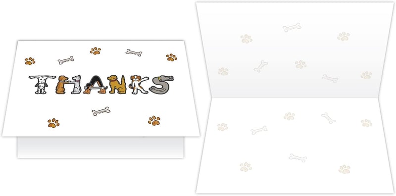 Thank You Card for Dog Sitters & Pet Caregivers