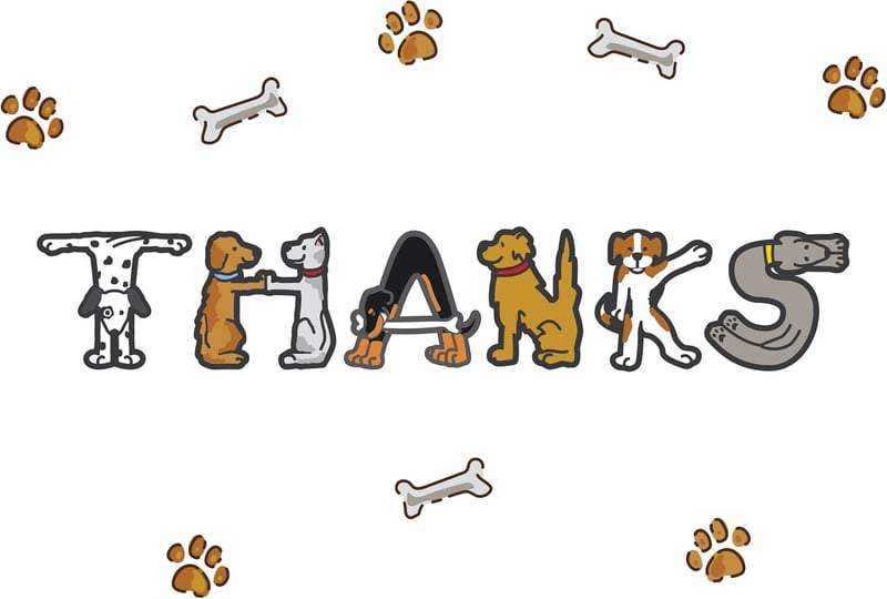 Thank You Card for Dog Sitters & Pet Caregivers