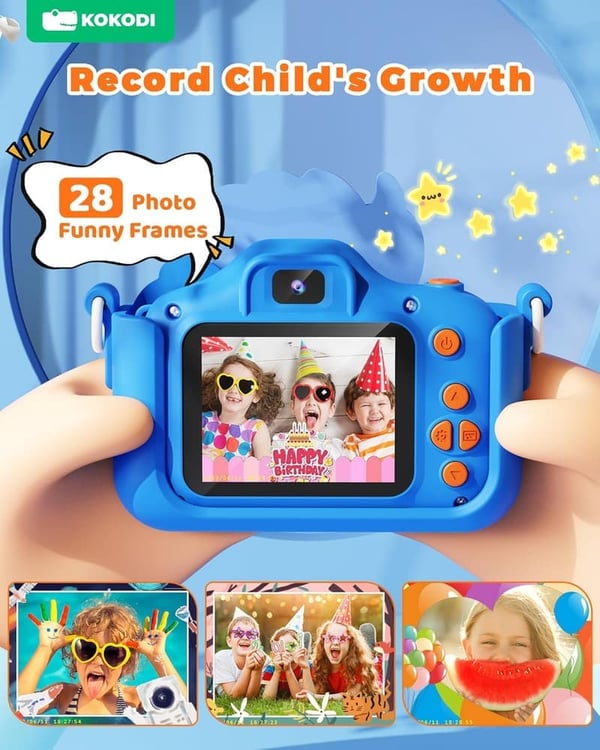 Dinosaur Birthday Gift: Kids 1080P Digital Camera Toy
