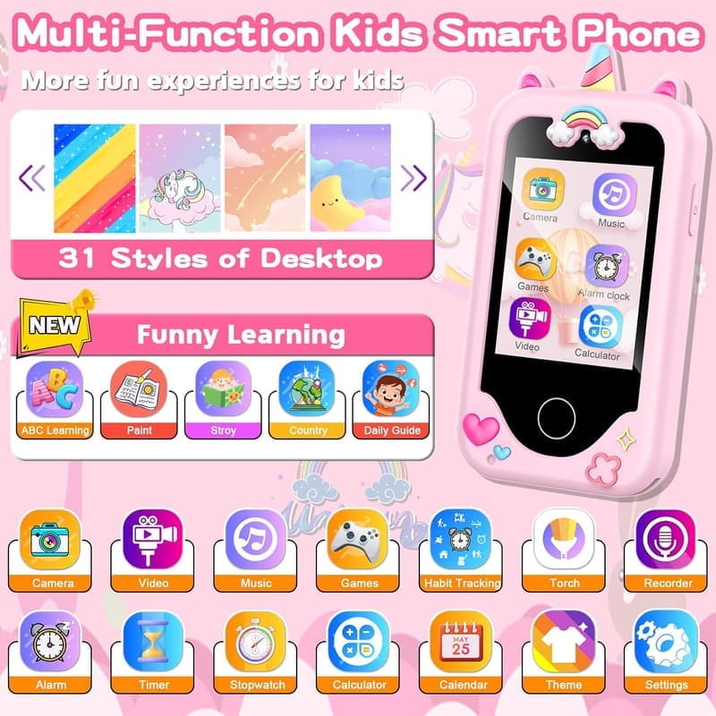 Kids Learning Smartphone for Girls - 2.8