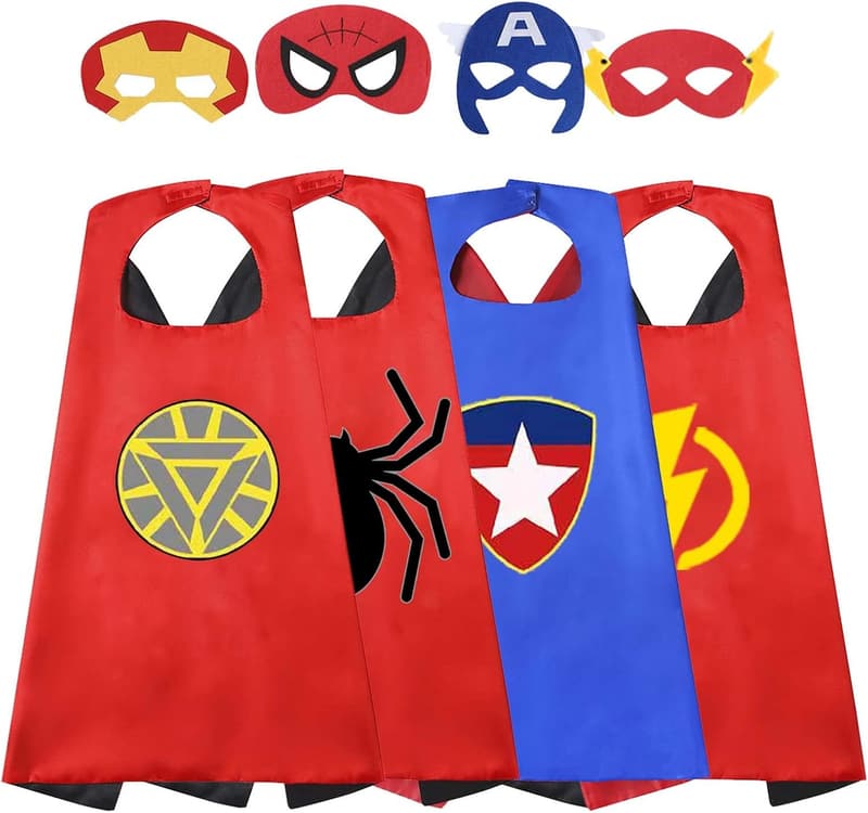 Superhero Dress-Up Costume Set for 6-Year-Old Boys