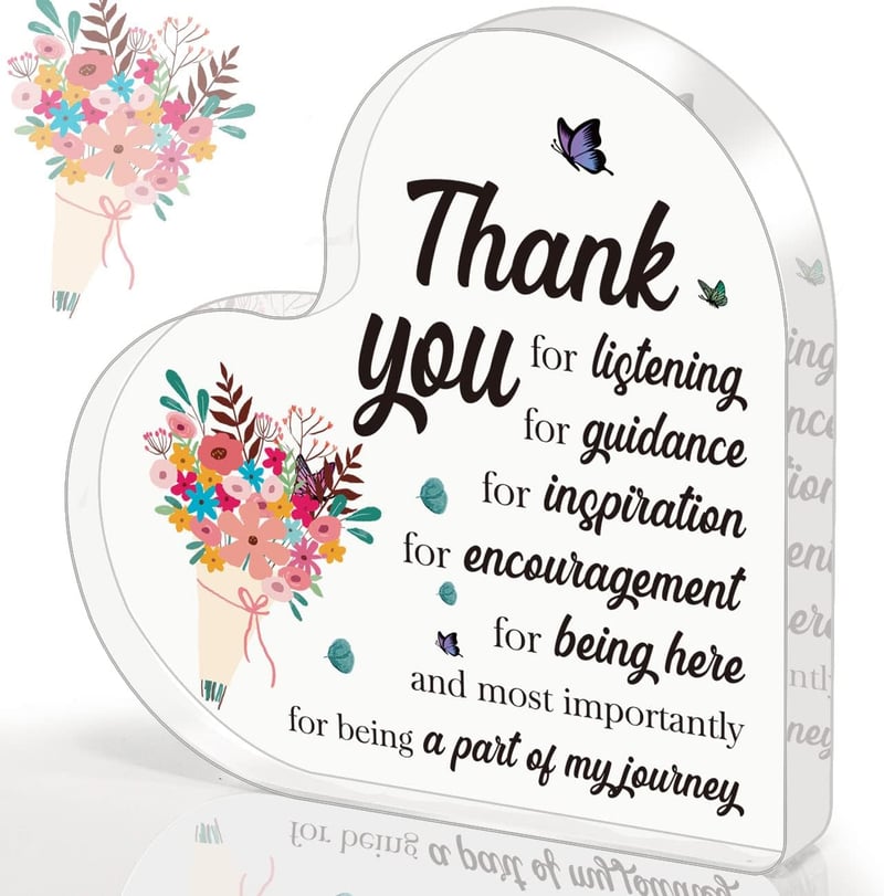 Teacher Appreciation Acrylic Plaque Gift for Women