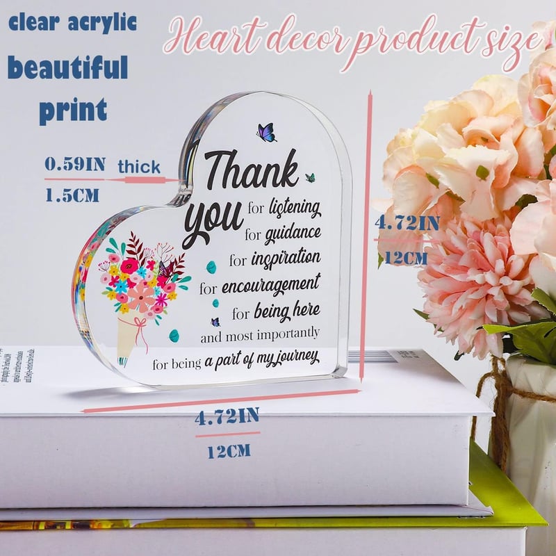 Teacher Appreciation Acrylic Plaque Gift for Women