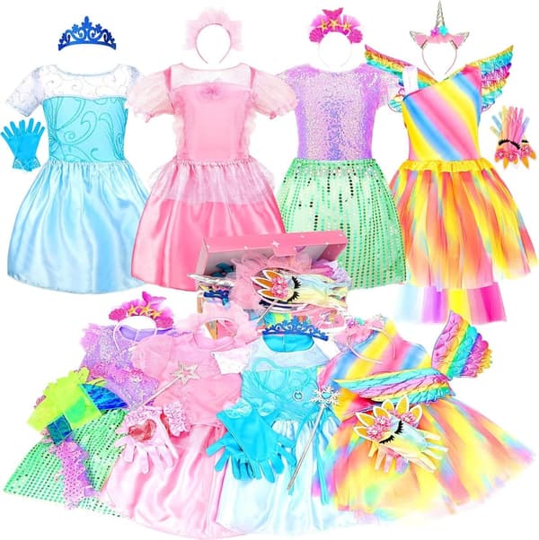 Little Girl Princess Dress Up Costume Gift Set