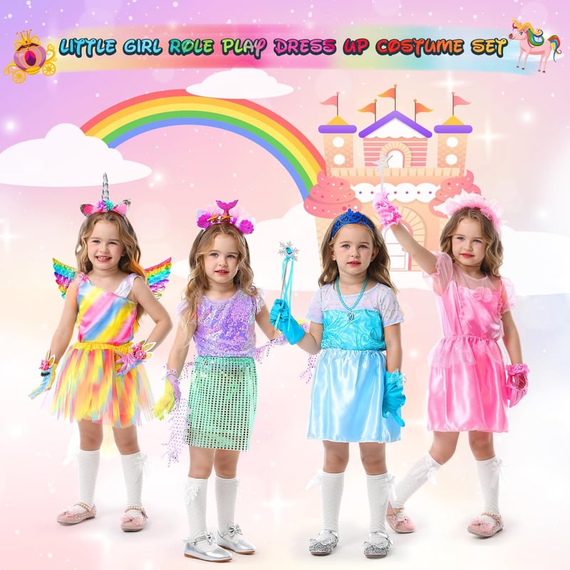 Little Girl Princess Dress Up Costume Gift Set