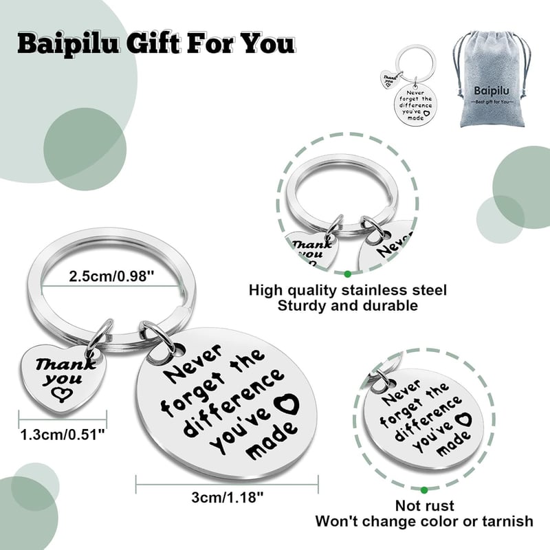 Retirement Keychain Gift for Coworkers and Colleagues