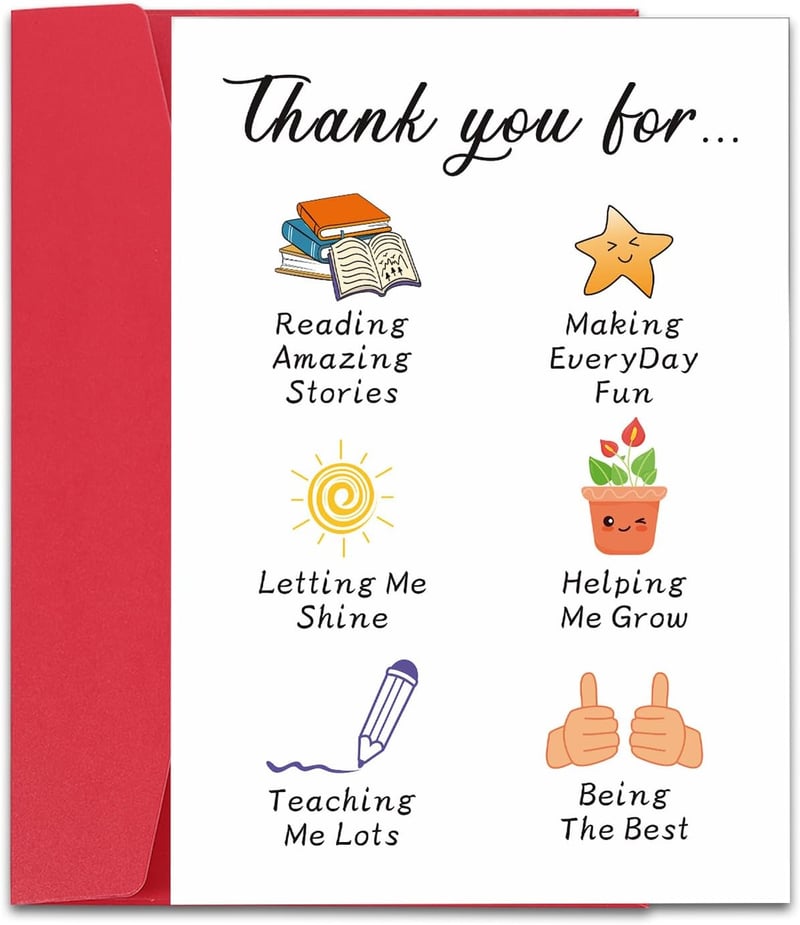 Teacher Appreciation Cards for Women - Heartfelt Thank You Messages