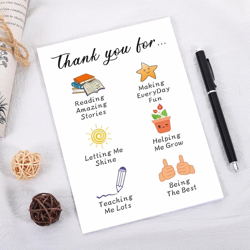 Teacher Appreciation Cards for Women - Heartfelt Thank You Messages