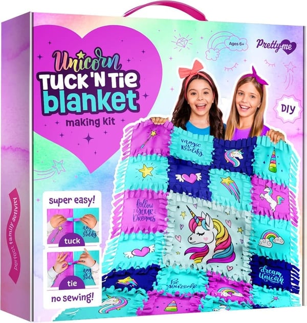 DIY Unicorn Fleece Blanket Kit for Girls Ages 6+