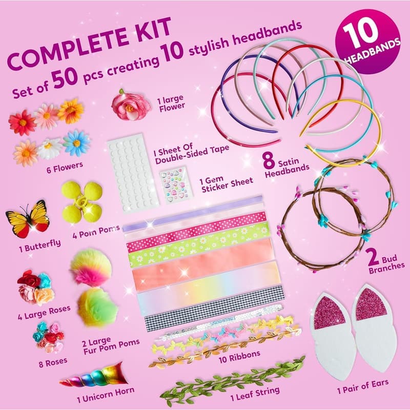 DIY Headband Making Kit for Girls - Craft Fashion Accessories