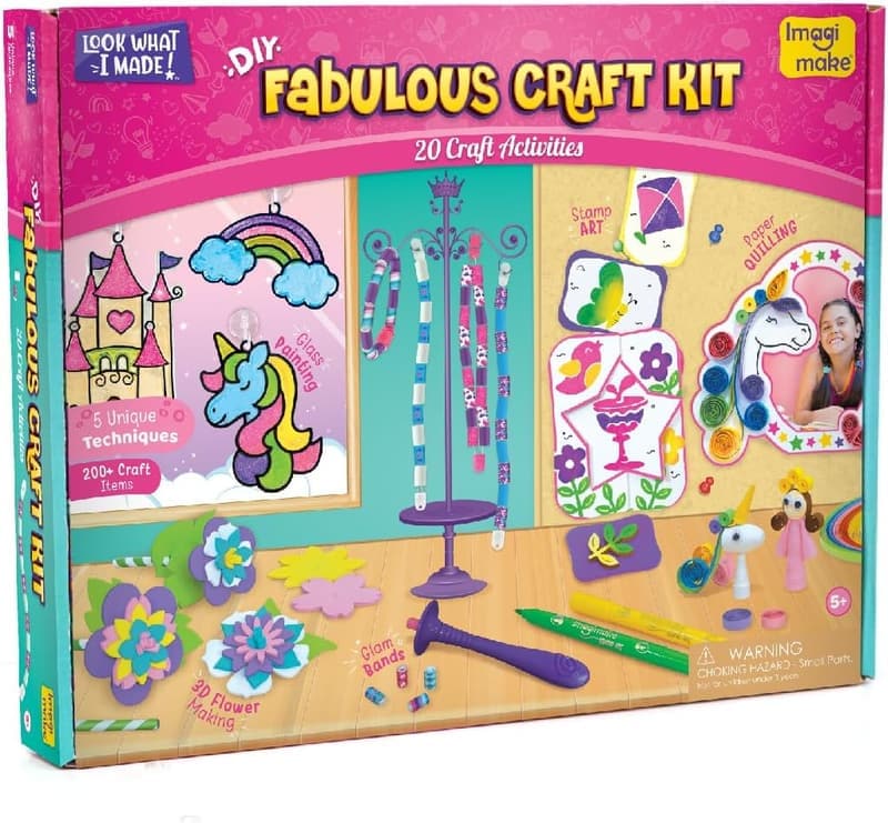 Creative Craft Kit for Kids Ages 5-12 | DIY Activity Set