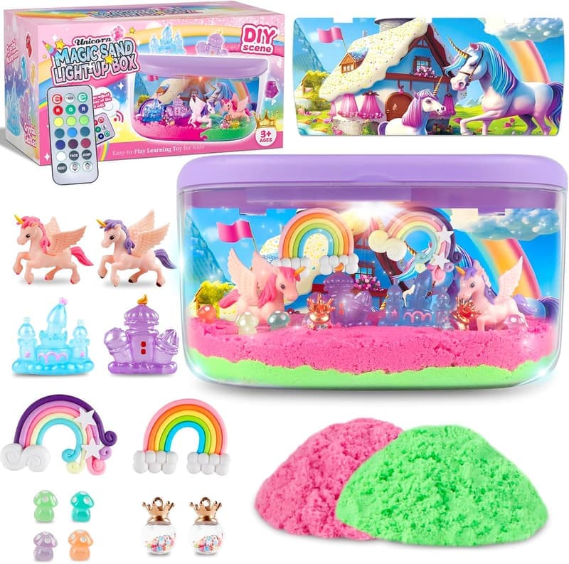 Unicorn DIY Terrarium Light Kit for Girls - Birthday Gift