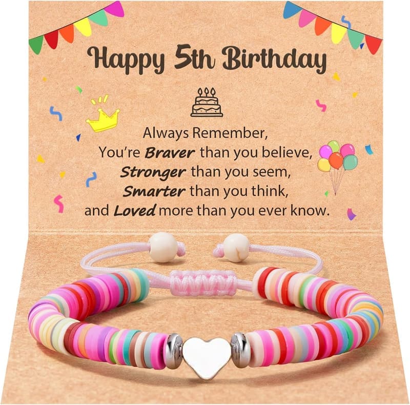 Adjustable Heart Bracelet - Birthday Gift for Girls