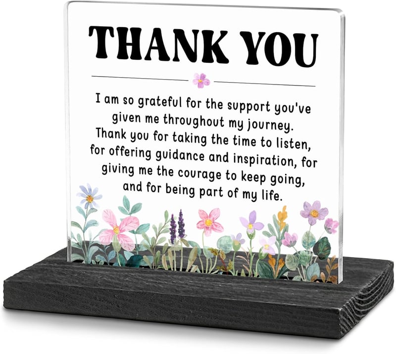 Boss Farewell Gift - Thank You Sign for Women & Leaders