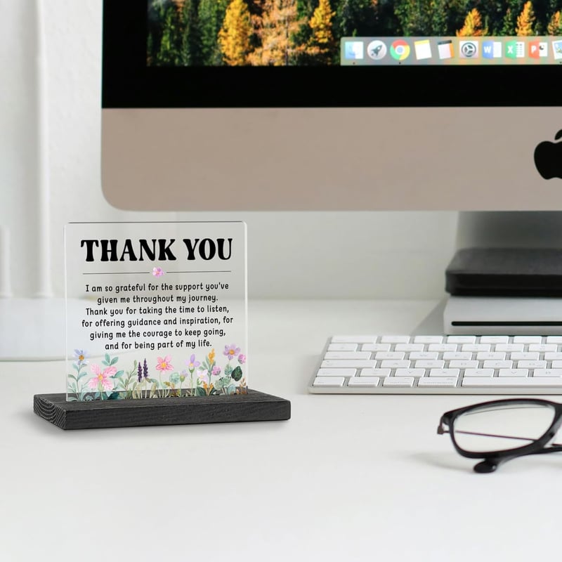 Boss Farewell Gift - Thank You Sign for Women & Leaders