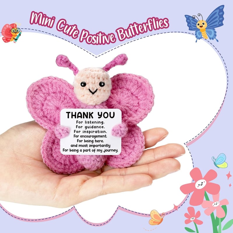 Retirement Gift: Crochet Butterfly for Women Coworkers