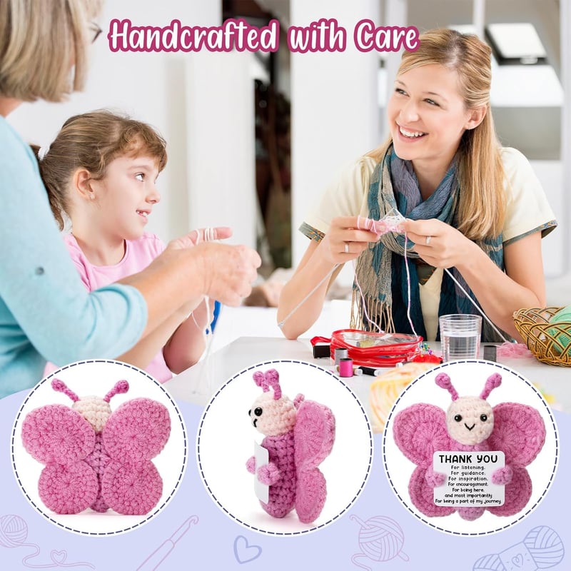 Retirement Gift: Crochet Butterfly for Women Coworkers