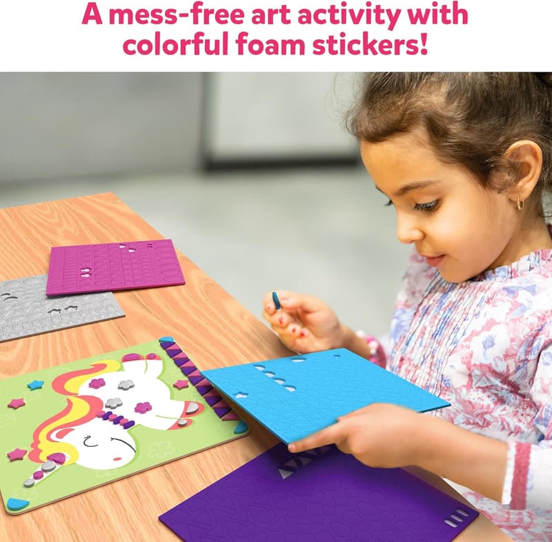 Unicorns & Princesses Foam Sticker Art Kit for Kids