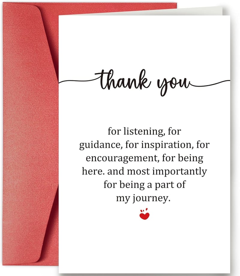 Boss's Day Thank You Card for Friends and Family