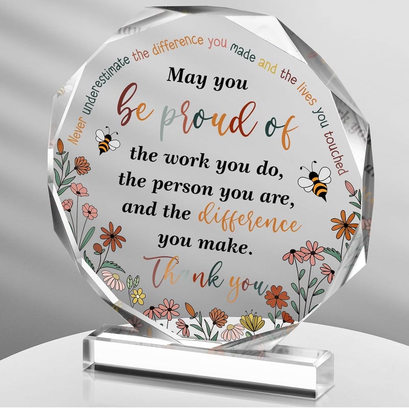 Thank You Gift for Women - Appreciation Decor for Nurses & Teachers